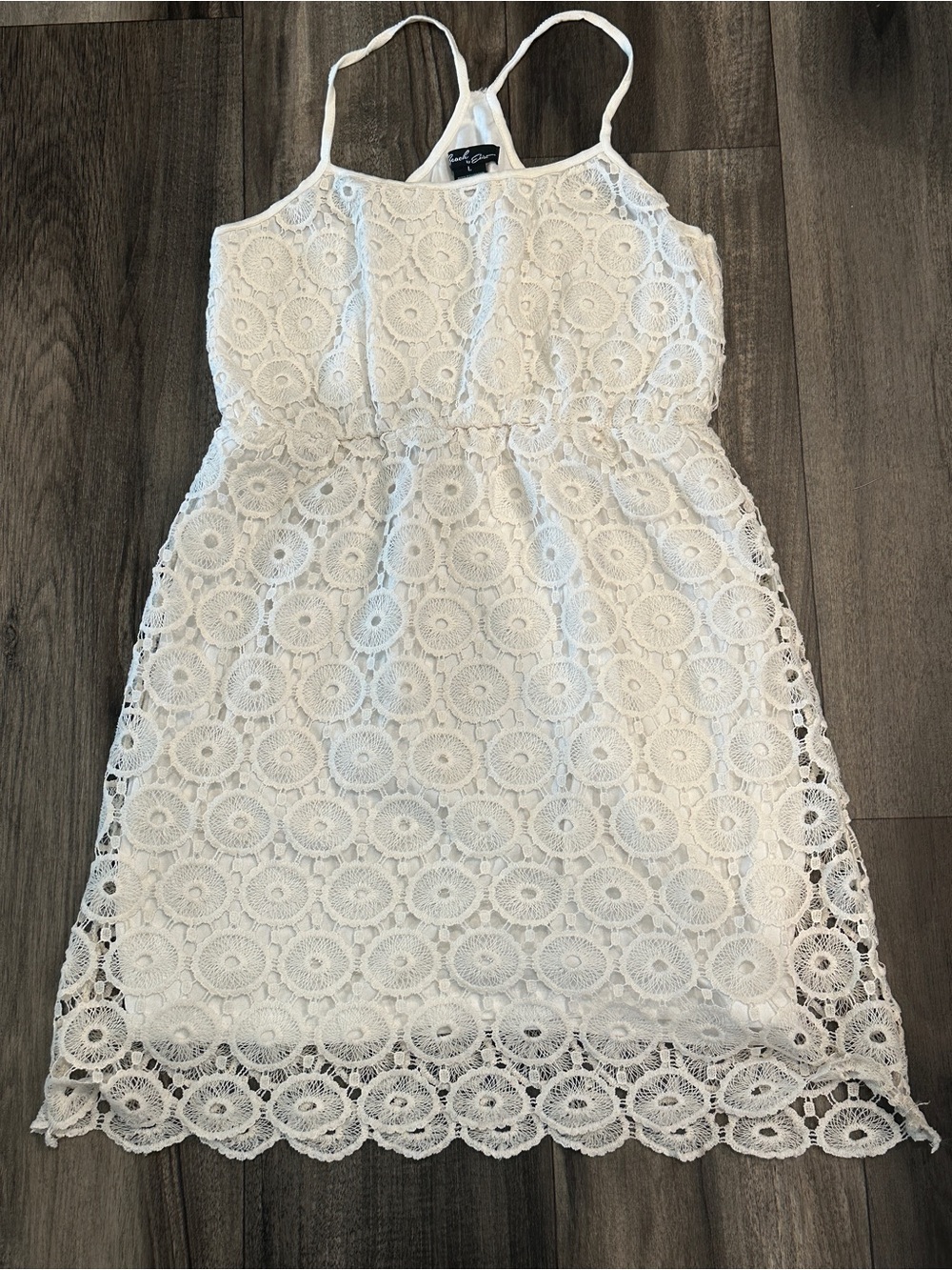 Beach by Exist Cream colored Sleeveless dress size Large EUC